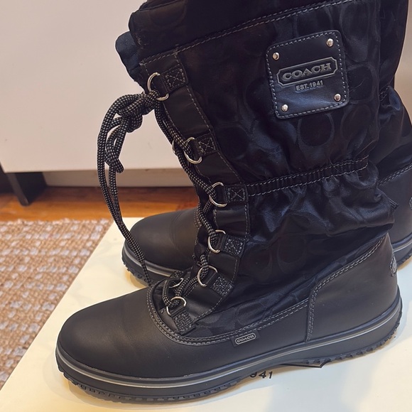 Coach Black Winter Boots - Picture 4 of 10